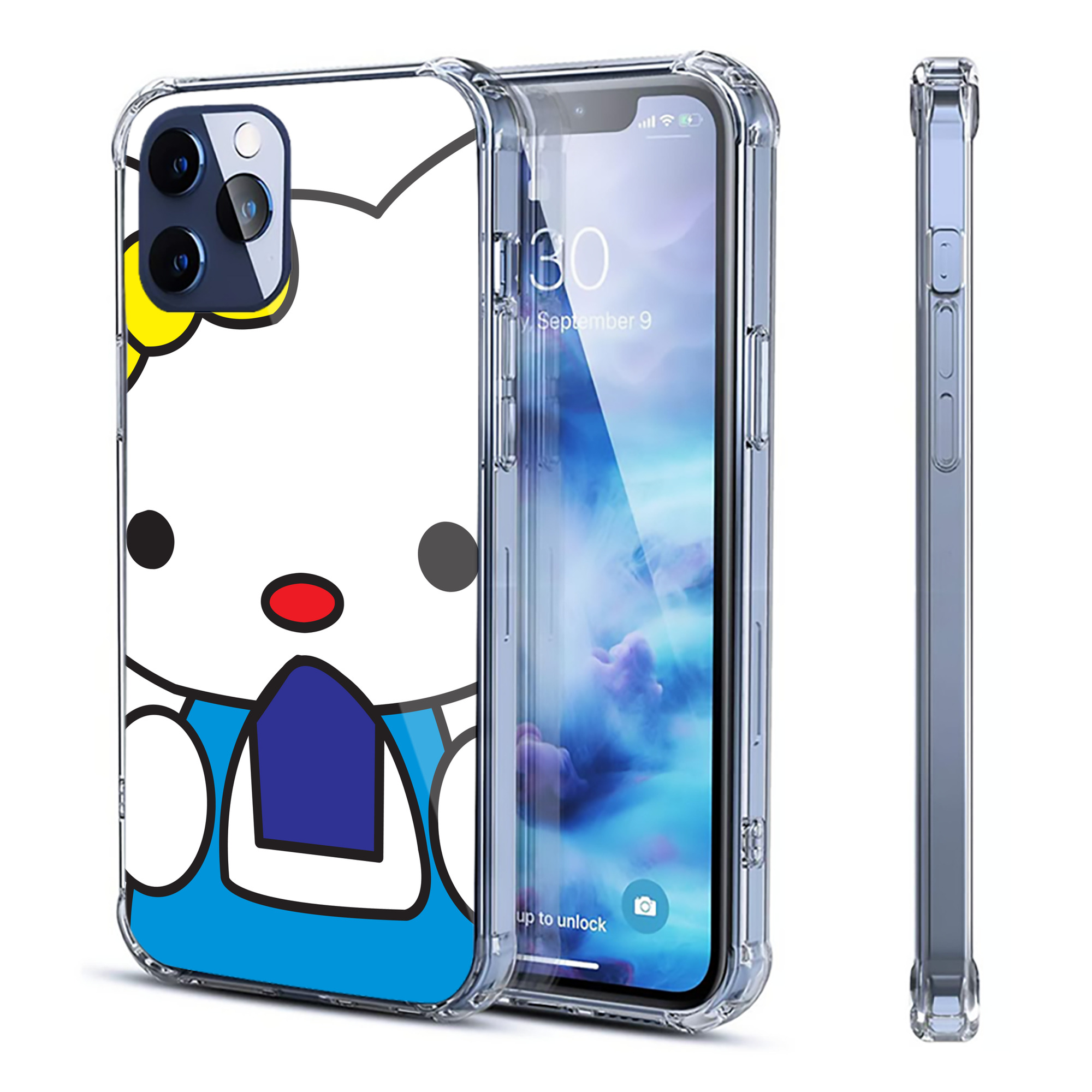（画像用） Hello Kitty ハローキティ 【iPhone 12シリーズ対応】透明スマホケース（クリアソフトケース）